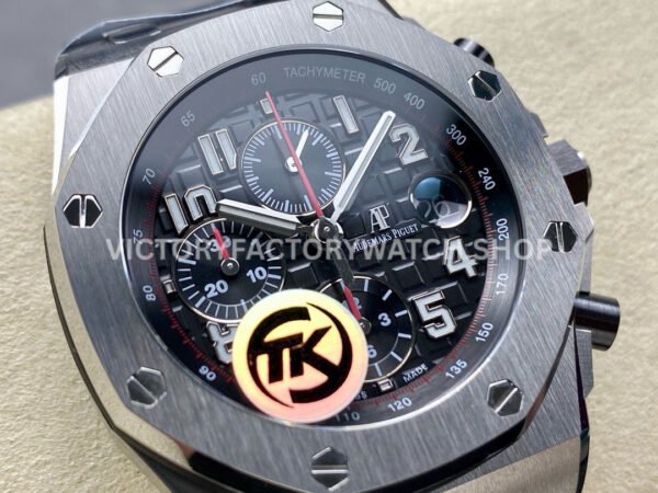 TK Factory Audemars Piguet Royal Oak Offshore Chronograph 26470STOO (7) TK Factory Audemars Piguet Royal Oak Offshore Chronograph 26470ST.OO.A101CR.01 44mm Full Steel Arabic Numerals Black Dial