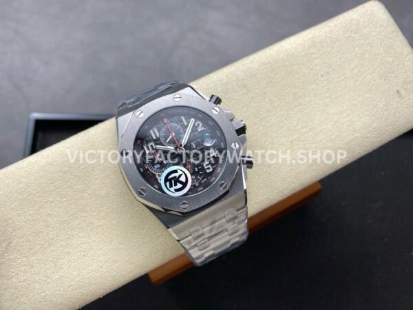 TK Factory Audemars Piguet Royal Oak Offshore Chronograph 26470STOO (9) TK Factory Audemars Piguet Royal Oak Offshore Chronograph 26470ST.OO.A101CR.01 44mm Full Steel Arabic Numerals Black Dial