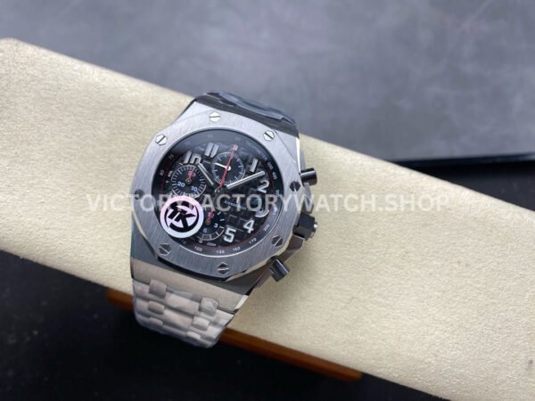 TK Factory Audemars Piguet Royal Oak Offshore Chronograph 26470STOOA1 (1) TK Factory Audemars Piguet Royal Oak Offshore Chronograph 26470ST.OO.A101CR.01 44mm Full Steel Arabic Numerals Black Dial