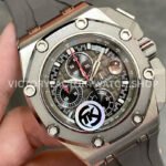TK Factory Audemars Piguet Royal Oak Offshore Chronograph 26568IMOOA (5) TK Factory Audemars Piguet Royal Oak Offshore Chronograph 26568IM.OO.A004CA.01 44mm Titanium Grey Rubber Strap Grey Dial