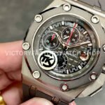 TK Factory Audemars Piguet Royal Oak Offshore Chronograph 26568IMOOA00 (1) TK Factory Audemars Piguet Royal Oak Offshore Chronograph 26568IM.OO.A004CA.01 44mm Titanium Grey Rubber Strap Grey Dial