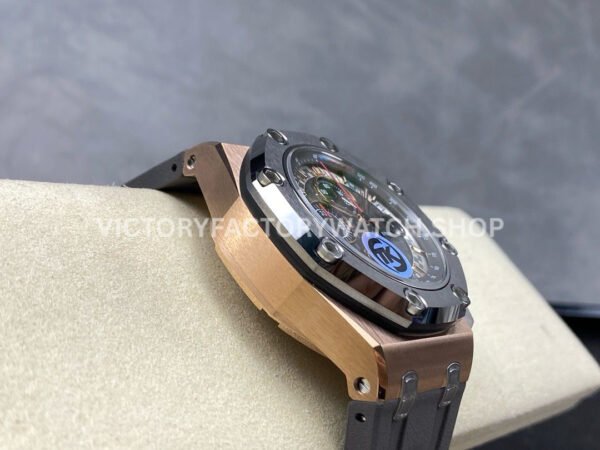 TK Factory Audemars Piguet Royal Oak Offshore Chronograph 26568OMOOA004C (5) TK Factory Audemars Piguet Royal Oak Offshore Chronograph 26568OM.OO.A004CA.01 44mm Rose Gold Rubber Strap Grey Dial