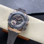 TK Factory Audemars Piguet Royal Oak Offshore Chronograph 26568OMOOA004C (6) TK Factory Audemars Piguet Royal Oak Offshore Chronograph 26568OM.OO.A004CA.01 44mm Rose Gold Rubber Strap Grey Dial