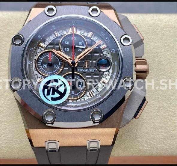 TK Factory Audemars Piguet Royal Oak Offshore Chronograph 26568OMOOA004C (7) AP 26568OM rose gold grey