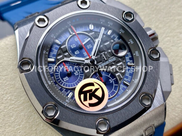 TK Factory Audemars Piguet Royal Oak Offshore Chronograph 26568PM.OO.A021CA.01 44mm Platinum Rubber Strap Grey Dial