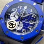 TK Factory Audemars Piguet Royal Oak Offshore Chronograph 26405CE.OO.A030CA.01 44mm Ceramic Rubber Strap Arabic Numerals Blue Dial