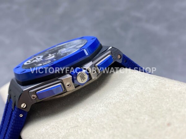 TK Factory Audemars Piguet Royal Oak Offshore Chronograph 26405CE.OO.A030CA.01 44mm Ceramic Rubber Strap Arabic Numerals Blue Dial