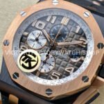 TK Factory Audemars Piguet Royal Oak Offshore Chronograph 26405NR.OO.A002CA.01 44mm Rubber Strap Arabic Numerals Grey Dial