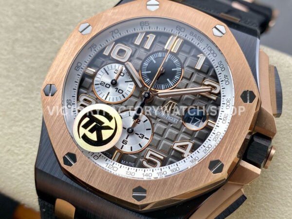 TK Factory Audemars Piguet Royal Oak Offshore Chronograph 26405NR.OO.A002CA.01 44mm Rubber Strap Arabic Numerals Grey Dial