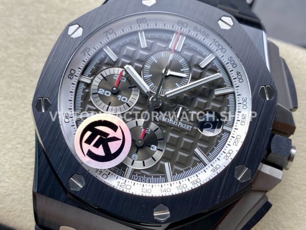 TK Factory Audemars Piguet Royal Oak Offshore Chronograph 26405CE.OO.A002CA.01 44mm Ceramic Rubber Strap Arabic Numerals Grey Dial
