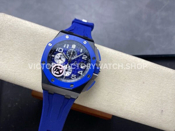 TK Factory Audemars Piguet Royal Oak Offshore Chronograph 26405CE.OO.A030CA.01 44mm Ceramic Rubber Strap Arabic Numerals Blue Dial
