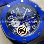 TK Factory Audemars Piguet Royal Oak Offshore Chronograph 26405CE.OO.A030CA.01 44mm Ceramic Rubber Strap Arabic Numerals Blue Dial
