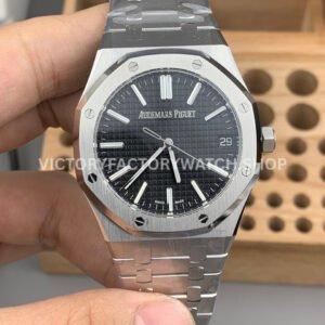 TOP AP 15510ST black dial Royal Oak steel