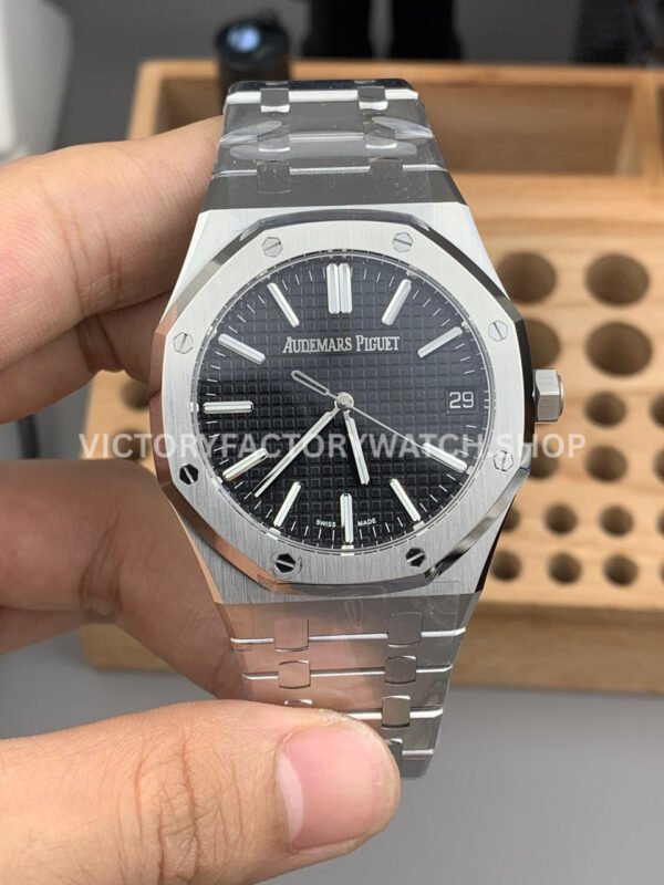TOP Factory Audemars Piguet Royal Oak 15510ST.OO.1320ST.02 41mm Full Steel Black Dial (5) TOP AP 15510ST black dial Royal Oak steel