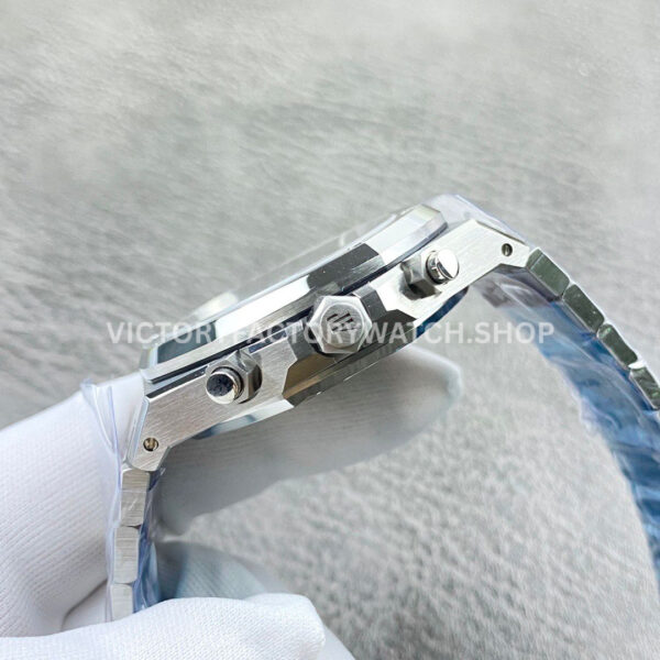 TOP Factory Audemars Piguet Royal Oak Chronograph 26240ST.OO.1320ST.03 41mm Full Steel Silver Dial (3) TOP Factory Audemars Piguet Royal Oak Chronograph 26240ST.OO.1320ST.03 41mm Full Steel Silver Dial