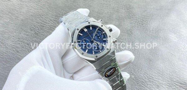 TOP Factory Audemars Piguet Royal Oak Chronograph 26240ST.OO.1320ST.05 41mm Full Steel Blue Dial (1) TOP Factory Audemars Piguet Royal Oak Chronograph 26240ST.OO.1320ST.05 41mm Full Steel Blue Dial