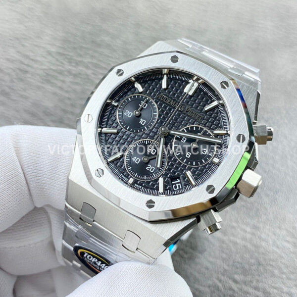 TOP Factory Audemars Piguet Royal Oak Chronograph 26240ST.OO.1320ST.06 41mm Full Steel Black Dial (4) TOP Factory Audemars Piguet Royal Oak Chronograph 26240ST.OO.1320ST.06 41mm Full Steel Black Dial
