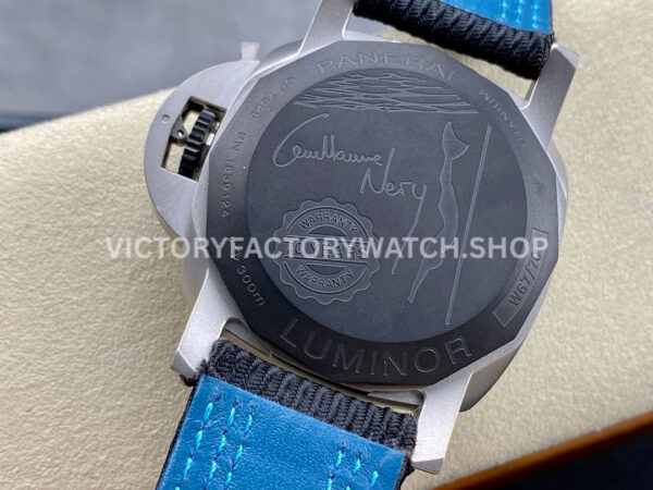 TTF Factory Panerai Luminor Luminor Marina 1950 3 Days PAM01122 Titanium Textile Strap Arabi (3) TTF Factory Panerai Luminor Marina 1950 3 Days PAM01122 44mm Titanium Textile Strap Arabic Numerals Black Dial