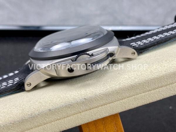 TTF Factory Panerai Luminor Luminor Marina 1950 3 Days PAM01122 Titanium Textile Strap Arabi (4) TTF Factory Panerai Luminor Marina 1950 3 Days PAM01122 44mm Titanium Textile Strap Arabic Numerals Black Dial