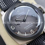 TTF Factory Panerai Luminor Luminor Marina 1950 3 Days PAM01122 Titanium Textile Strap Arabi (5) TTF Factory Panerai Luminor Marina 1950 3 Days PAM01122 44mm Titanium Textile Strap Arabic Numerals Black Dial