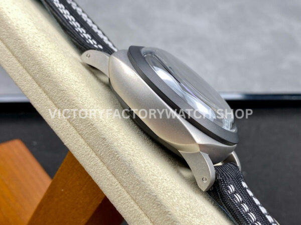 TTF Factory Panerai Luminor Luminor Marina 1950 3 Days PAM01122 Titanium Textile Strap Arabic (1) TTF Factory Panerai Luminor Marina 1950 3 Days PAM01122 44mm Titanium Textile Strap Arabic Numerals Black Dial