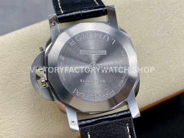 TTF Factory Panerai Luminor Marina 1950 3 Days Automatic PAM 01312 Steel Leather Strap Arabi (5) TTF Factory Panerai Luminor Marina 1950 3 Days Automatic PAM01312 44mm Steel Leather Strap Arabic Numerals Black Dial