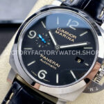 TTF Factory Panerai Luminor Marina 1950 3 Days Automatic PAM 01312 Steel Leather Strap Arabi (6) TTF Factory Panerai Luminor Marina 1950 3 Days Automatic PAM01312 44mm Steel Leather Strap Arabic Numerals Black Dial