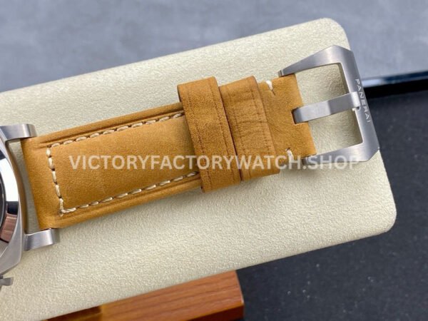 TTF Factory Panerai Luminor Marina 1950 3 Days Automatic PAM01351 44mm Titanium Leather Strap Arabic Numerals Black Dial