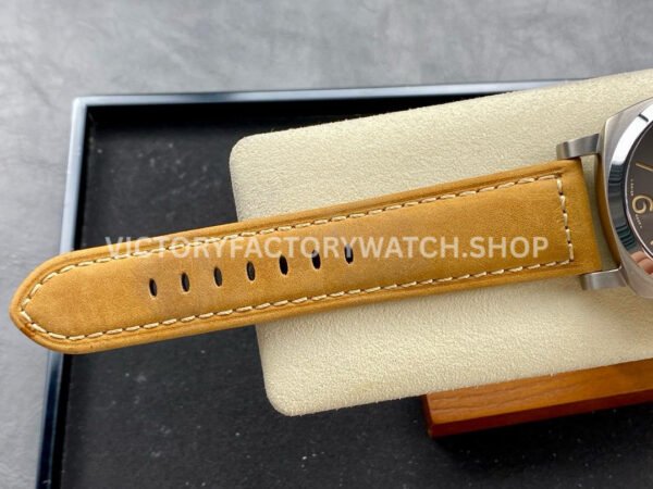 TTF Factory Panerai Luminor Marina 1950 3 Days Automatic PAM01351 44mm Titanium Leather Strap Arabic Numerals Black Dial