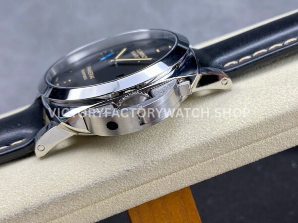 TTF Factory Panerai Luminor Marina 1950 3 Days Automatic PAM01359 44mm Steel Leather Strap Arabic Numerals Black Dial