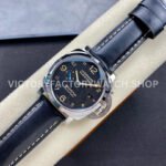 TTF Factory Panerai Luminor Marina 1950 3 Days Automatic PAM01359 44mm Steel Leather Strap Arabic Numerals Black Dial