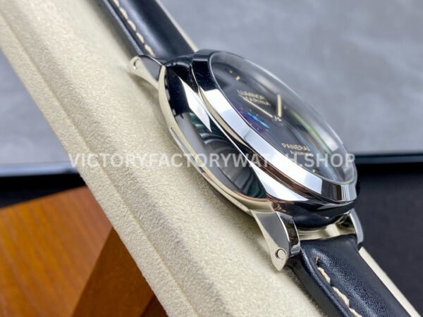 TTF Factory Panerai Luminor Marina 1950 3 Days Automatic PAM01359 44mm Steel Leather Strap Arabic Numerals Black Dial