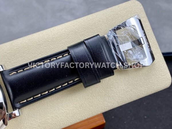 TTF Factory Panerai Luminor Marina 1950 3 Days Automatic PAM01359 44mm Steel Leather Strap Arabic Numerals Black Dial