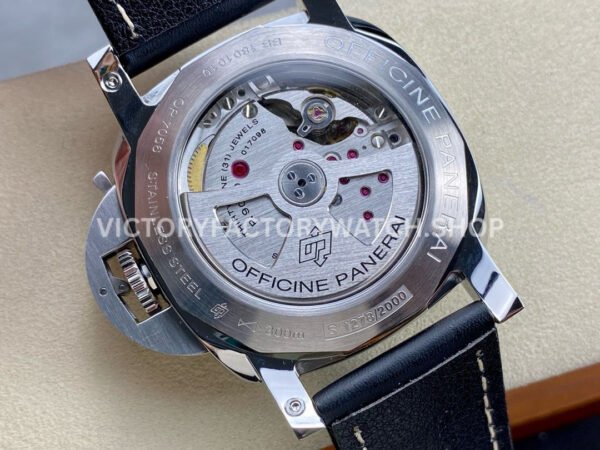 TTF Factory Panerai Luminor Marina 1950 3 Days Automatic PAM01359 44mm Steel Leather Strap Arabic Numerals Black Dial