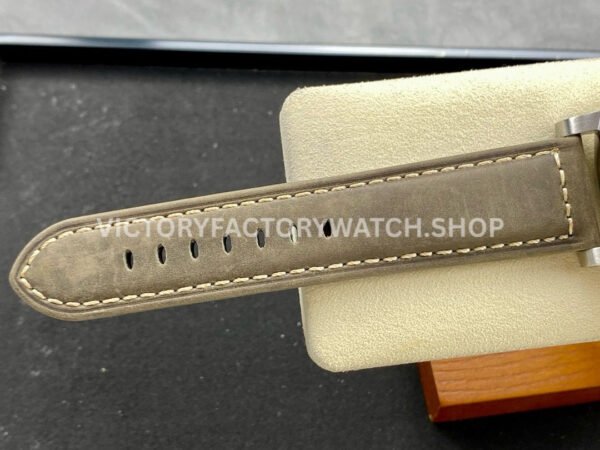 TTF Factory Panerai Luminor Marina PAM01314 44mm Steel Leather Strap Arabic Numerals White Dial