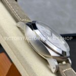 TTF Factory Panerai Luminor Marina PAM01314 44mm Steel Leather Strap Arabic Numerals White Dial