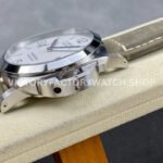 TTF Factory Panerai Luminor Marina PAM01314 44mm Steel Leather Strap Arabic Numerals White Dial