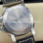 TTF Factory Panerai Luminor Marina PAM01314 44mm Steel Leather Strap Arabic Numerals White Dial
