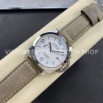 TTF Factory Panerai Luminor Marina PAM01314 44mm Steel Leather Strap Arabic Numerals White Dial
