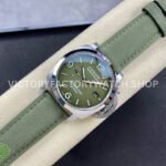 TTF Factory Panerai Luminor Marina PAM01356 44mm Steel Textile Strap Arabic Numerals Green Dial