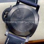 TTF Factory Panerai Luminor Marina PAM1021 44mm Titanium Textile Strap Arabic Numerals Blue Dial