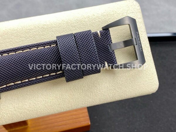 TTF Factory Panerai Luminor Marina PAM1021 44mm Titanium Textile Strap Arabic Numerals Blue Dial