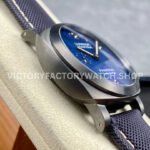 TTF Factory Panerai Luminor Marina PAM1021 44mm Titanium Textile Strap Arabic Numerals Blue Dial