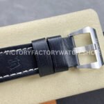 TTF Factory Panerai Luminor Marina PAM00732 44mm Steel Leather Strap Arabic Numerals Black Dial
