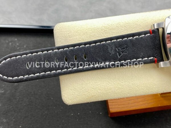TTF Factory Panerai Luminor Marina PAM00732 44mm Steel Leather Strap Arabic Numerals Black Dial