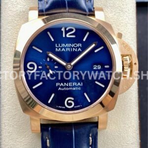 TTF PAM01112 Panerai Luminor Marina blue dial rose gold