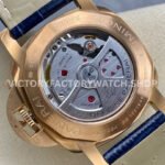 TTF Factory Panerai Luminor Marina PAM01112 Rose Gold Leather Strap Arabic Numerals Blue Dial (9) TTF Factory Panerai Luminor Marina PAM01112 44mm Rose Gold Leather Strap Arabic Numerals Blue Dial
