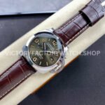 TTF Factory Panerai Luminor Marina PAM01116 44mm Steel Leather Strap Arabic Numerals Olive Green Dial