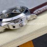 TTF Factory Panerai Luminor Marina PAM01116 44mm Steel Leather Strap Arabic Numerals Olive Green Dial