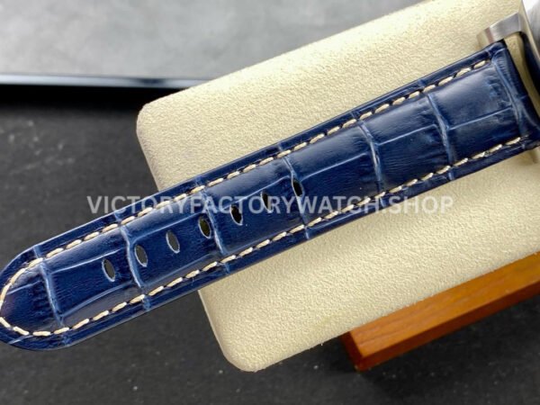 TTF Factory Panerai Luminor Marina PAM01313 44mm Steel Leather Strap Arabic Numerals Blue Dial